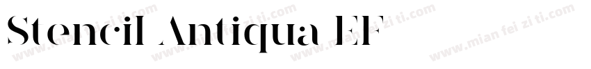 Stencil Antiqua EF字体转换